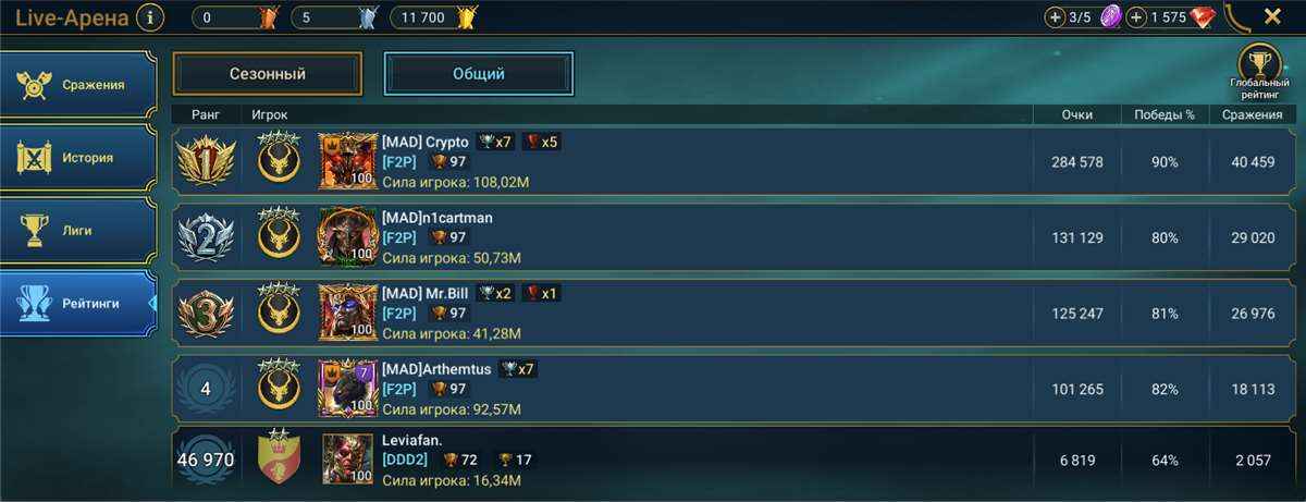 продажа аккаунта к игре Raid Shadow Legends